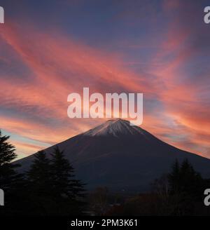 Fuji, japanischer Nationalschatz und Ikone. Stockfoto