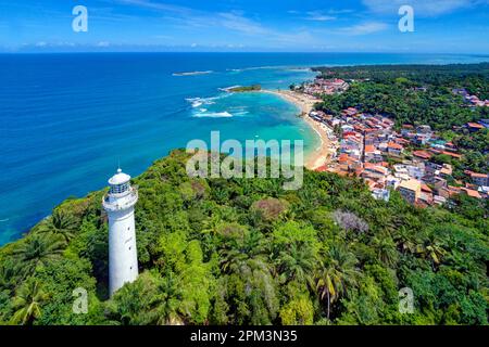 Brasilien, Bundesstaat Bahia, Tinhare Island, Morro de Sao Paulo (Luftaufnahme) Stockfoto