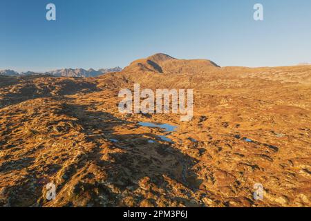 Frankreich, Isere (38), Matheysine, im Taillefer-Massiv, Seen im Taillefer-Plateau (Luftaufnahme) Stockfoto