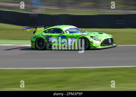 British GT Championship, 2023 Intelligent Money, Oulton Park Racing Circuit, Greystone GT, Mike Price, Callum Macleod, Mercedes - AMG GT3 Stockfoto