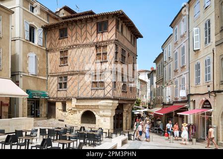 Frankreich, Gers, Auch, Bühne auf dem Weg nach Compostela, dem Fedel-Haus aus dem 15. Jahrhundert Stockfoto