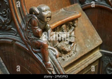 Frankreich, Gers, Auch, die St. Maria Kathedrale, von der UNESCO auf dem Weg nach Compostela zum Weltkulturerbe erklärt, Stockfoto