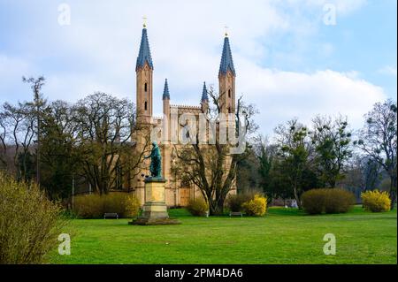 Schlosskirche im Schlosspark von Neustrelitz Stockfoto