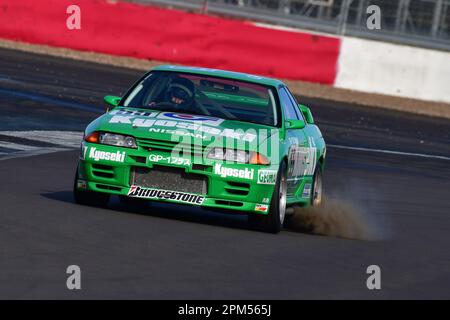 Jonathan Bailey, Andy Middlehurst, Nissan Skyline, eine Stunde Rennstrecke um ein Gitter, das die Historic Touring Car Challenge, HTCC und Tony Dron Trop kombiniert Stockfoto