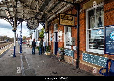 Stalybridge Station Original Buffet Bar (Est 1885) in Stalybridge, Tameside, Greater Manchester, England, Großbritannien Stockfoto