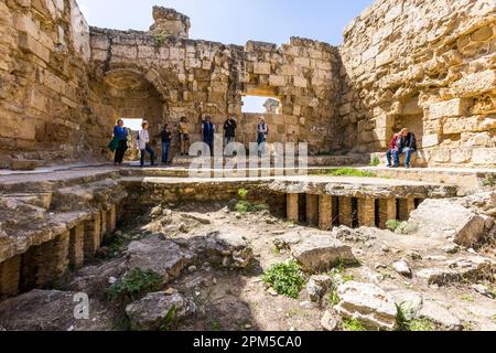 Ruinen des antiken Eisenzeit-Stadtreichs Salamis in der Nähe von Agios Sergios, Zypern Stockfoto