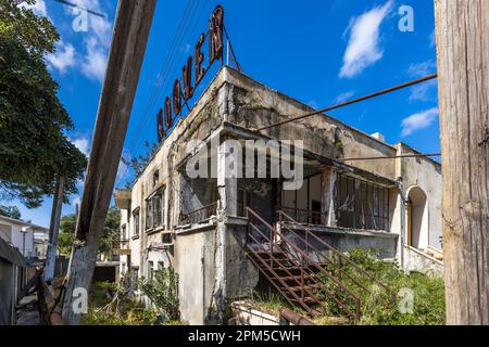 Die zerstörte Stadt Varosha in der Nähe von Famagusta, Zypern Stockfoto