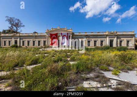 Die zerstörte Stadt Varosha in der Nähe von Famagusta, Zypern Stockfoto