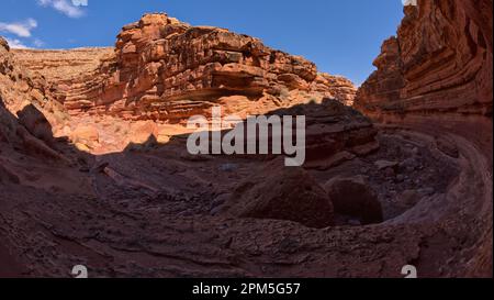 Narrow Bend in South Fork des Soap Creek Canyon, Arizona Stockfoto