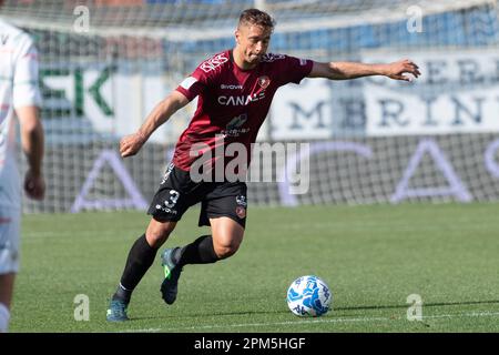 Oreste Granillo Stadium, Reggio Calabria, Italien, 10. April 2023, Cionek Thiago Reggina drehte während Reggina 1914 gegen Venezia FC – italienische Fußballseri Stockfoto