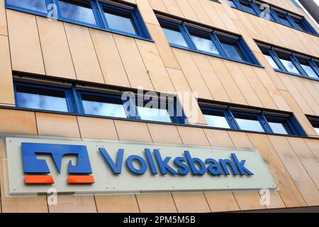 Filiale der Volksbank Rhein-Erft-Köln - Symbolbild, Nordrhein-Westfalen, Deutschland, Brühl Stockfoto