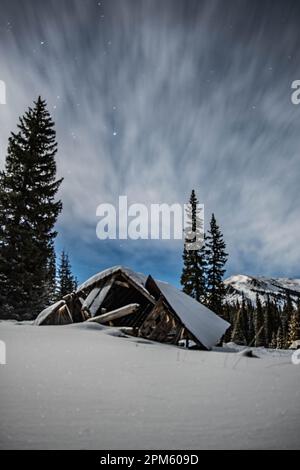 Nachthimmel in Montezuma Colorado Stockfoto