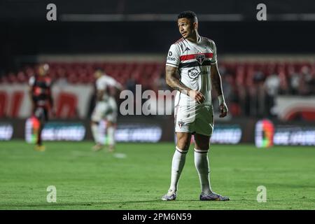 Sao Paulo, Brasilien. 11. April 2023. SP - SAO PAULO - 04/11/2023 - COPA DO BRASIL 2023, SAO PAULO X ITUANO - Luciano-Spieler von Sao Paulo während eines Spiels gegen Ituano im Morumbi-Stadion für die Copa do Brasil-Meisterschaft 2023. Foto: Marcello Zambrana/AGIF/Sipa USA Kredit: SIPA USA/Alamy Live News Stockfoto