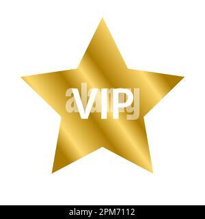 VIP-Symbolvektor für Grafikdesign, Logo, Website, soziale Medien, mobile App, BENUTZEROBERFLÄCHE Stock Vektor
