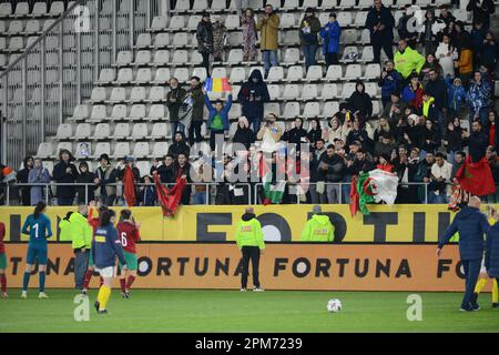 Marocco Frauen Nationalfußballmannschaft während des Freundschaftsspiels gegen Rumänien 12.04.2023 , Arcul de Triumf Stadion , Bukarest , Cristi Stavri Stockfoto