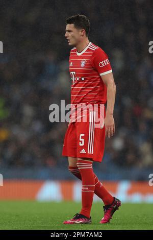 Manchester City gegen Bayern München, UEFA Champions League, Quartalsfinale, First Leg, Etihad Stadium, Manchester - Vereinigtes Königreich, 11. April 2023 Stockfoto