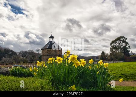 Die Dovecoat in der Guisborough Priory Stockfoto