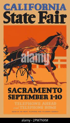 California State Fair. Sacramento 1.-10. September. Künstler unbekannt. Poster wurde 1931 in den USA veröffentlicht. Stockfoto