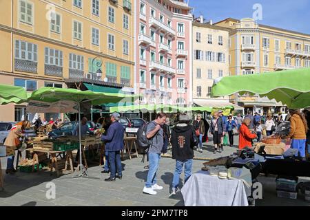 City Market, Place César Campinchi, Boulevard du ROI Jérome, Ajaccio, Corse-du-Sud, Korsika, Frankreich, Mittelmeer, Europa Stockfoto