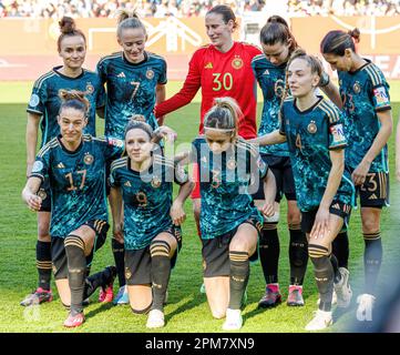 Nürnberg, Deutschland. 11. April 2023. firo : 04/11/2023, Fußball, Freundschaftsspiel DFB Frauenlandspiel Nationalmannschaft Deutschland - Brasilien - Kredit: dpa/Alamy Live News Stockfoto