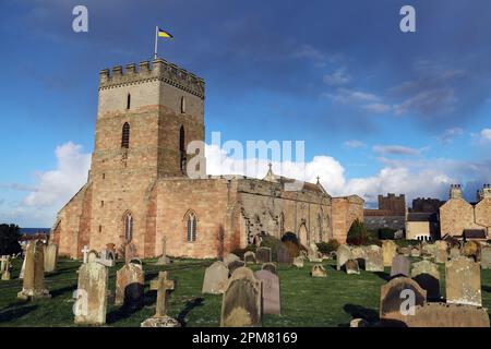 St. Aidan's Church, Bamburgh, Northumberland, England Stockfoto