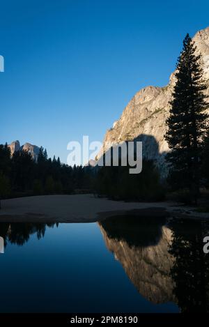 Mirror Lake im Yosemite-Nationalpark in Kalifornien Stockfoto