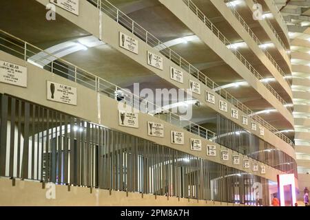 Italien, Lombardei, Mailand, Giuseppe Meazza Stadion (oder Stadio San Siro), Fußballspiel der Serie A zwischen AC Mailand und Torino Stockfoto