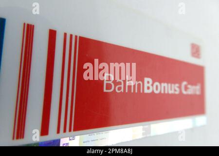 Bahn Card / Bahn Bonus Card / DB Stockfoto