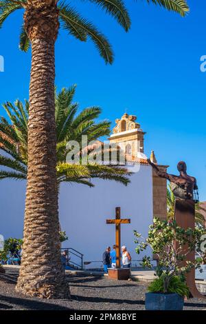 Spanien, Kanarische Inseln, Fuerteventura, Gemeinde Betancuria, Vega de Rio Palmas, Kirche Nuestra Señora de la Peña Stockfoto