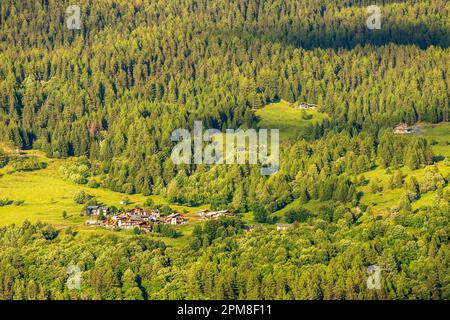 Frankreich, Savoie (73), Sainte-Foy-Tarentaise, Planay dessus Hamlet Stockfoto