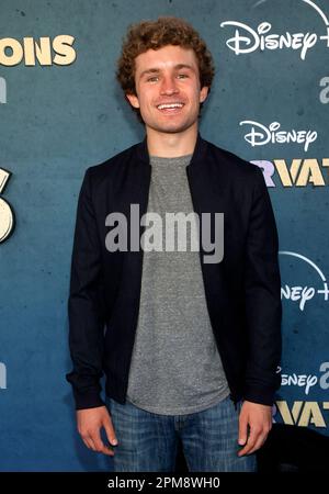 Los Angeles, Ca. 11. April 2023. Sean Giambrone auf der Disney Premiere von Rennervations im Westwood Regency Village Theatre in Los Angeles, Kalifornien, am 11. April 2023. Kredit: Faye Sadou/Media Punch/Alamy Live News Stockfoto