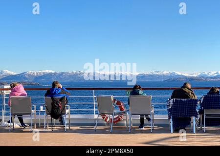 Kreuzfahrt, Norwegen. Stockfoto