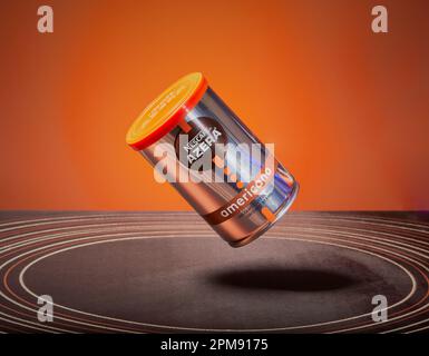 Mansfield, Nottingham, Vereinigtes Königreich: Studio-Produktbild von Nescafe Azera Americano Instantkaffee. Stockfoto