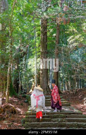 Nachikatsuura, Japan - 19. März 2023: Daimon-zaka ist ein berühmter Hang und Teil des Kumano Kodo, einer der drei großen Pilgerrouten Japans. Stockfoto