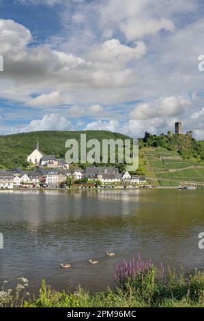 Weindorf Beilstein, Mosel, Moseltal, Rheinland-Pfalz, Deutschland Stockfoto