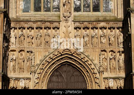 Propheten des alten Testaments. Steinschnitzereien, Figuren von Beverley, Minster, East Ridings, Yorkshire. Stockfoto