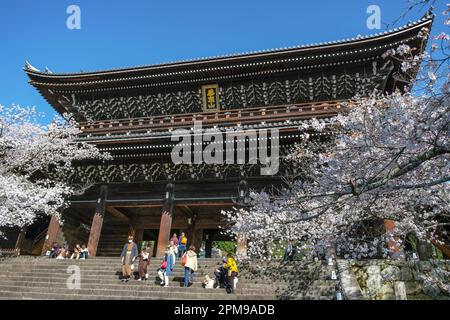Kyoto, Japan - 28. März 2023: Der Chionin-Tempel ist ein buddhistischer Tempel in Kyoto, Japan. Stockfoto