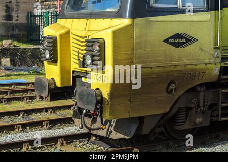 70817 in Carlisle, am 0B85 1020 Port of Workington Colas zu Irvine Caledonian Paper. Stockfoto