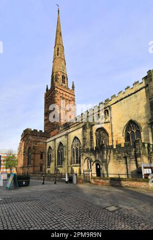 Die Holy Trinity Church, Coventry City, Warwickshire, England, Großbritannien Stockfoto