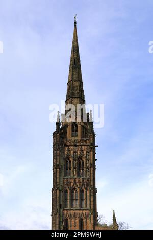 Die Ruinen der alten St. Michael's Cathedral, Coventry City, Warwickshire, England, Großbritannien Stockfoto