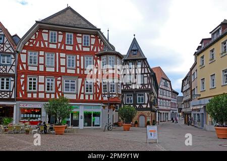 Marktplatz Bensheim, Bensheim, Bergstraße, Hessen, Deutschland Stockfoto