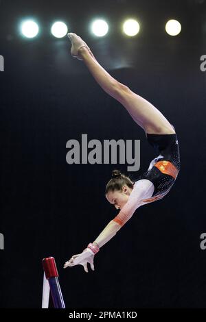 ANTALYA - Naomi Visser in Aktion während der Qualifikation der Europameisterschaft in der Türkei. ANP IRIS VANDEN BROEK Stockfoto