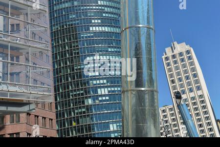 Wolkenkratzer, Potsdamer Platz, Tiergarten, Mitte, Berlin, Deutschland Stockfoto