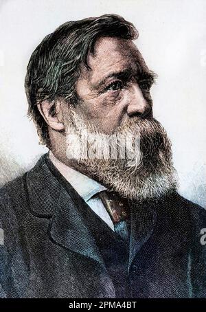Porträt von Friedrich Engels (1820-895), deutscher Philosoph und Ökonom Stockfoto
