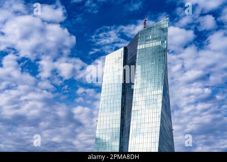 Gebäude der Europäischen Zentralbank, EZB, Frankfurt am Main, Hessen, Deutschland, Stockfoto