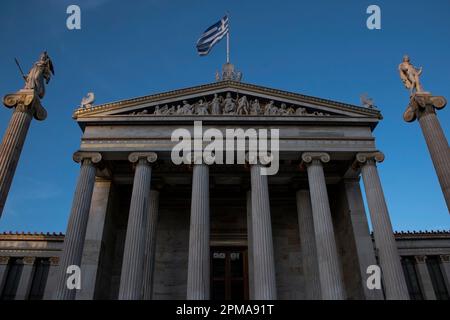 Akademie von Athen Stockfoto