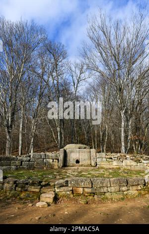 Stadtteil Gelendzhik, alte Dolmen im Tal des Flusses Zhane. Stockfoto