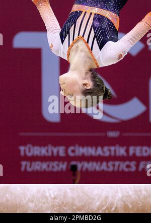 ANTALYA - Naomi Visser in Aktion während der Qualifikation der Europameisterschaft in der Türkei. ANP IRIS VANDEN BROEK Stockfoto