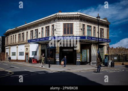 Edgware Road Station - Edgware Rd U-Bahnstation - Edgware Road London U-Bahnstation. 1863 Eröffnet. Stockfoto