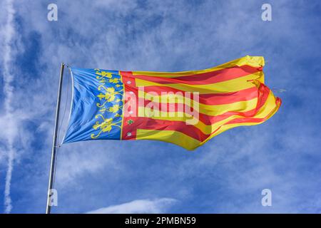 Spanien, Valencia, Flagge // Spanien, Valencia, Flagge Stockfoto